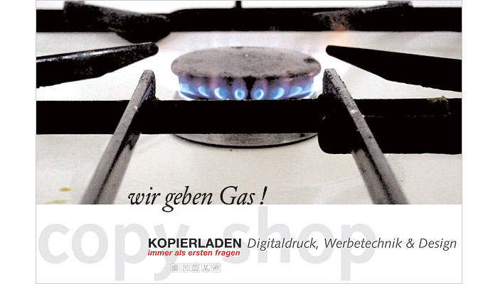 Vistenkarte und Flyer Titel Kopierladen