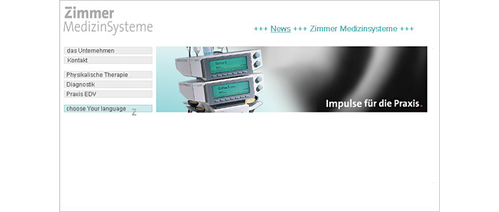 Frontpage-Zimmer-Website